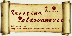 Kristina Moldovanović vizit kartica